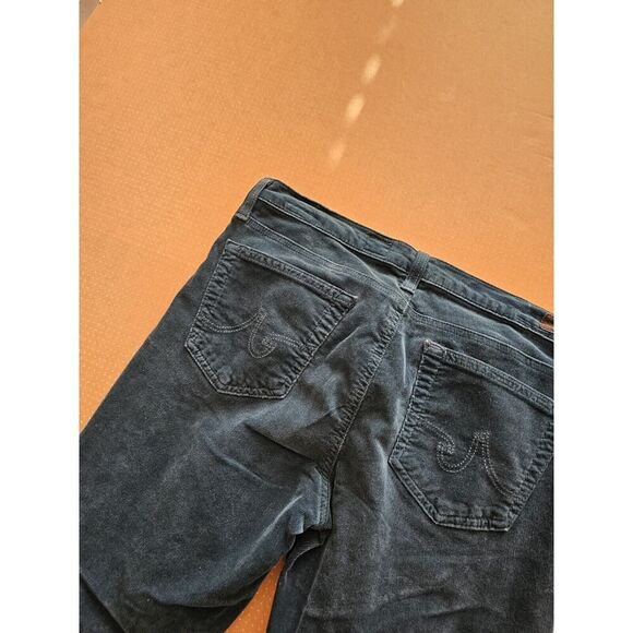 AG Adriano Goldschmied The Stevie Slim Straight Green Corduroy Pants 31x31 Men's - Picture 10 of 12